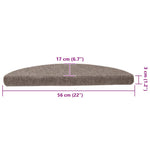 Selvklebende Trappematter 5 Stk Kremhvit 56X17X3 Cm Nålestempel