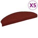 Selvklebende Trappematter 5 Stk Rød 65X21X4 Cm Nålestempel