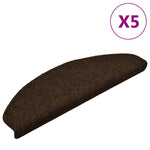 Selvklebende Trappematter 5 Stk Brun 65X21X4 Cm Nålestempel