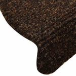 Selvklebende Trappematter 5 Stk Brun 65X21X4 Cm Nålestempel