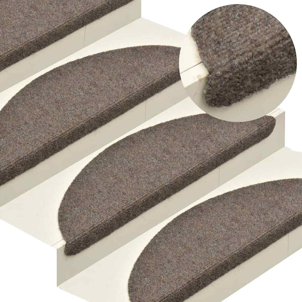 Selvklebende Trappematter 5 Stk Kremhvit 65X21X4Cm Nålestempel