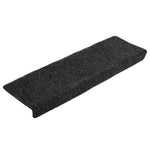 Selvklebende Trappematter 5 Stk Svart 65X21X4 Cm Nålestempel