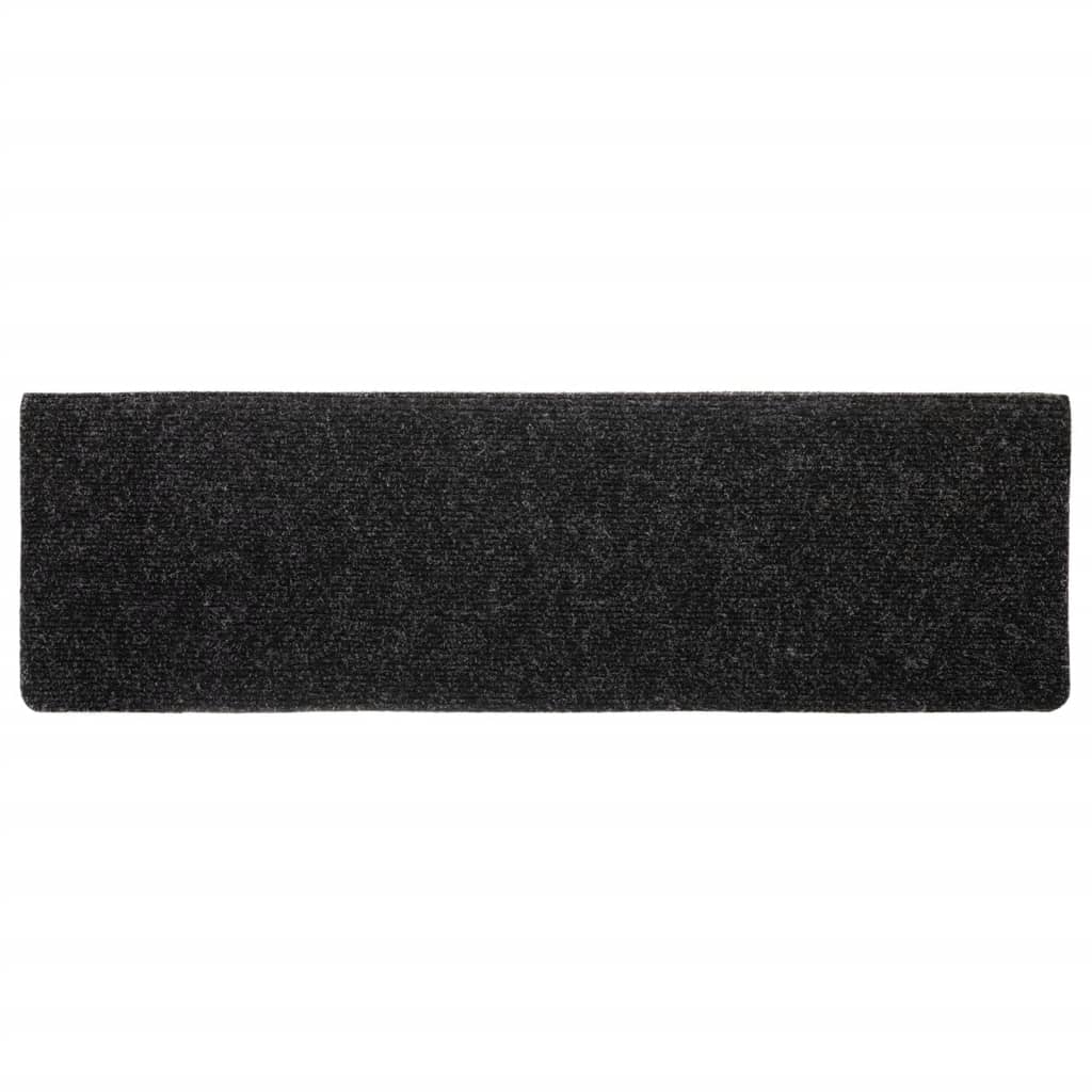 Selvklebende Trappematter 5 Stk Svart 65X21X4 Cm Nålestempel