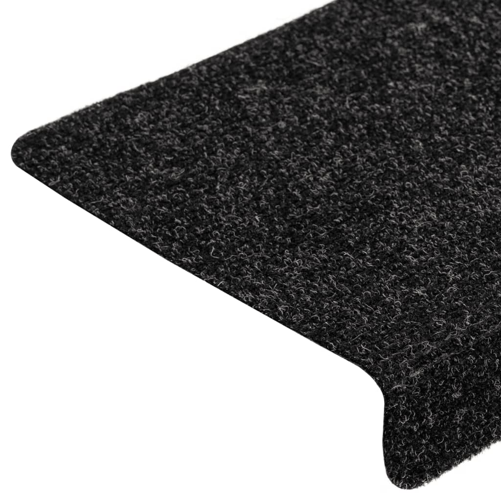 Selvklebende Trappematter 5 Stk Svart 65X21X4 Cm Nålestempel