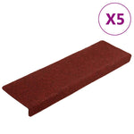 Selvklebende Trappematter 5 Stk Vinrød 65X21X4 Cm Nålestempel
