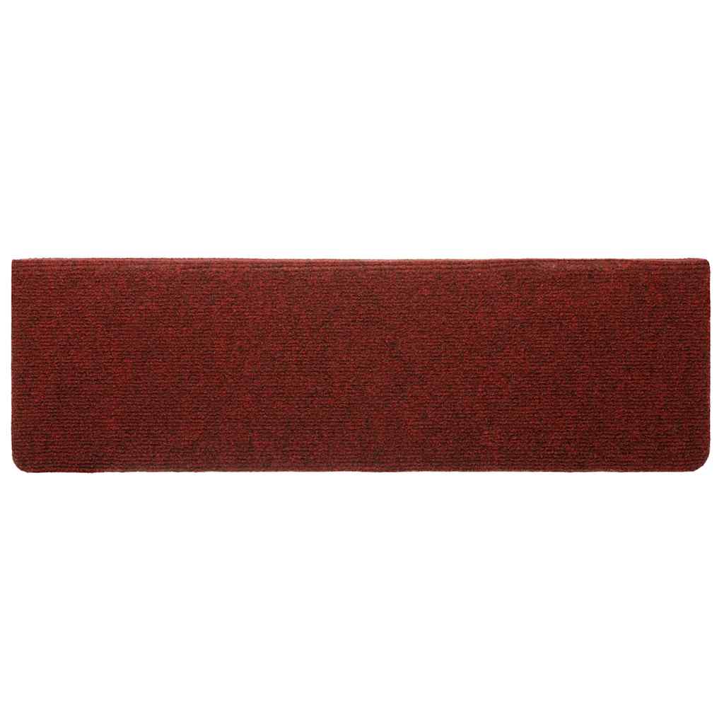 Selvklebende Trappematter 5 Stk Vinrød 65X21X4 Cm Nålestempel