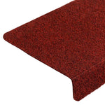 Selvklebende Trappematter 5 Stk Vinrød 65X21X4 Cm Nålestempel