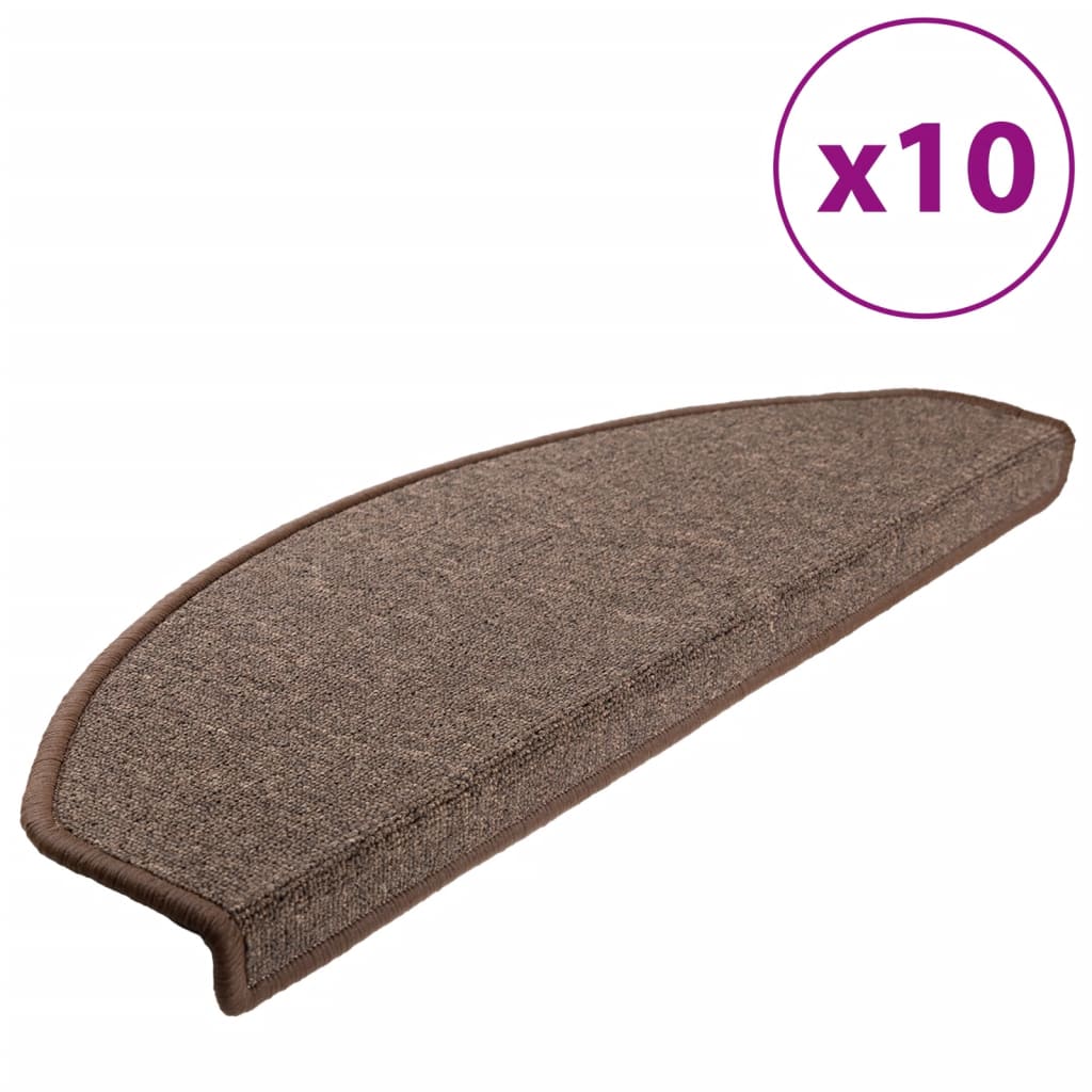 Trappematter 10 Stk 65X24X4 Cm Kaffebrun