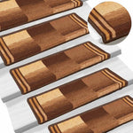 Selvklebende Trappematter 5 Stk 65X21X4 Cm Brun