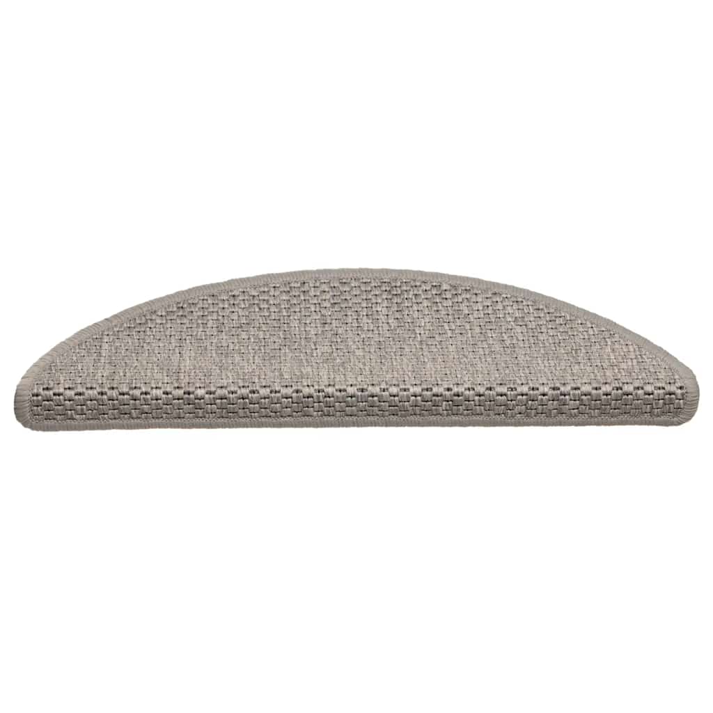 Selvklebende Trappematter Sisal-Utseende 15 Stk 56X17X3 Cm Sølv
