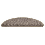 Selvklebende Trappematter Sisal 15 Stk 56X17X3 Cm Mørk Beige