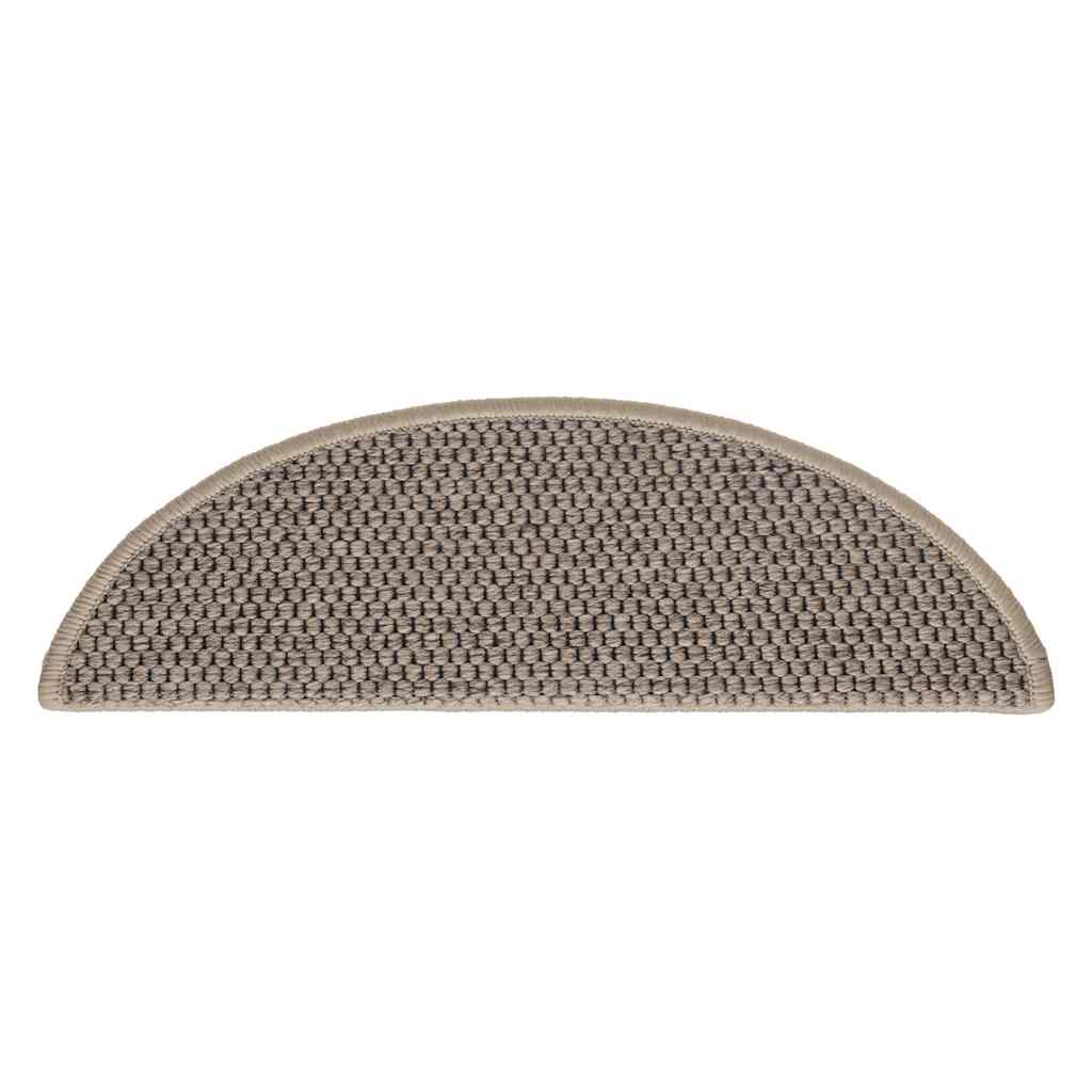 Selvklebende Trappematter Sisal 15 Stk 56X17X3 Cm Mørk Beige
