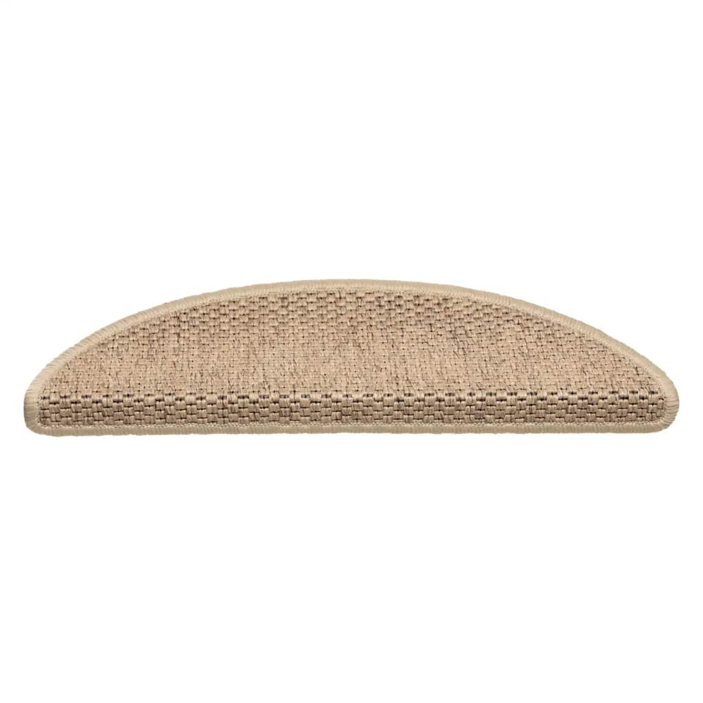 Selvklebende Trappematter Sisal-Utseende 15 Stk 56X17X3 Cm Sand