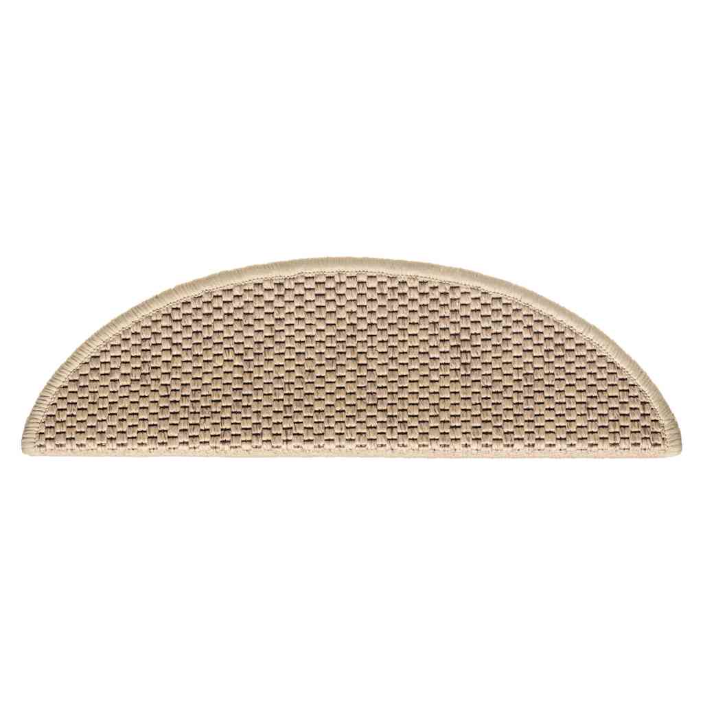 Selvklebende Trappematter Sisal-Utseende 15 Stk 56X17X3 Cm Sand