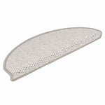 Selvklebende Trappematter Sisal 15 Stk 65X21X4 Cm Platina