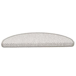 Selvklebende Trappematter Sisal 15 Stk 65X21X4 Cm Platina