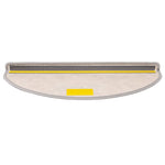 Selvklebende Trappematter Sisal 15 Stk 65X21X4 Cm Platina