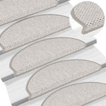 Selvklebende Trappematter Sisal 15 Stk 65X21X4 Cm Platina