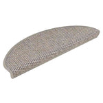 Selvklebende Trappematter Sisal-Utseende 15 Stk 65X21X4 Cm Sølv