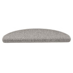 Selvklebende Trappematter Sisal-Utseende 15 Stk 65X21X4 Cm Sølv