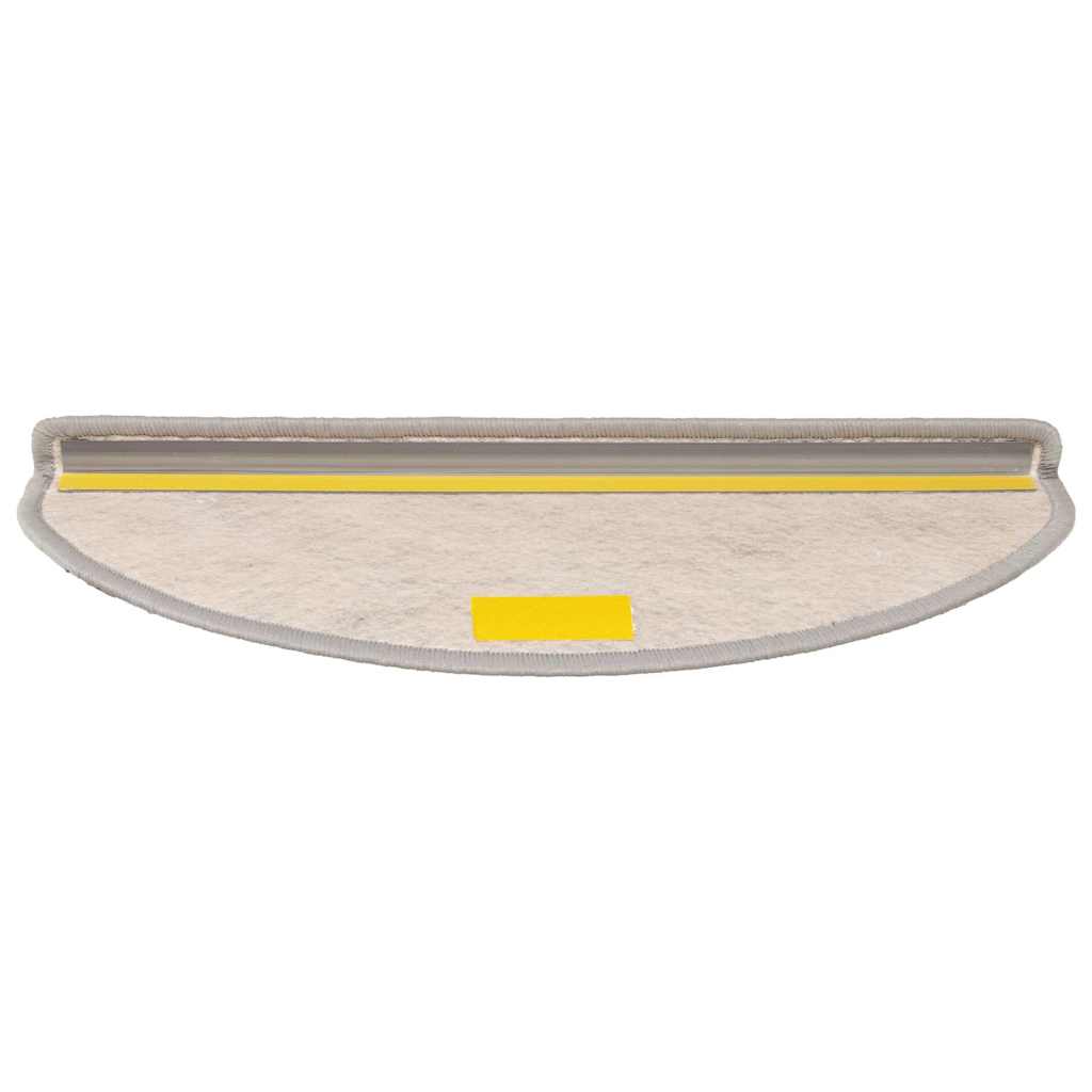 Selvklebende Trappematter Sisal-Utseende 15 Stk 65X21X4 Cm Sølv