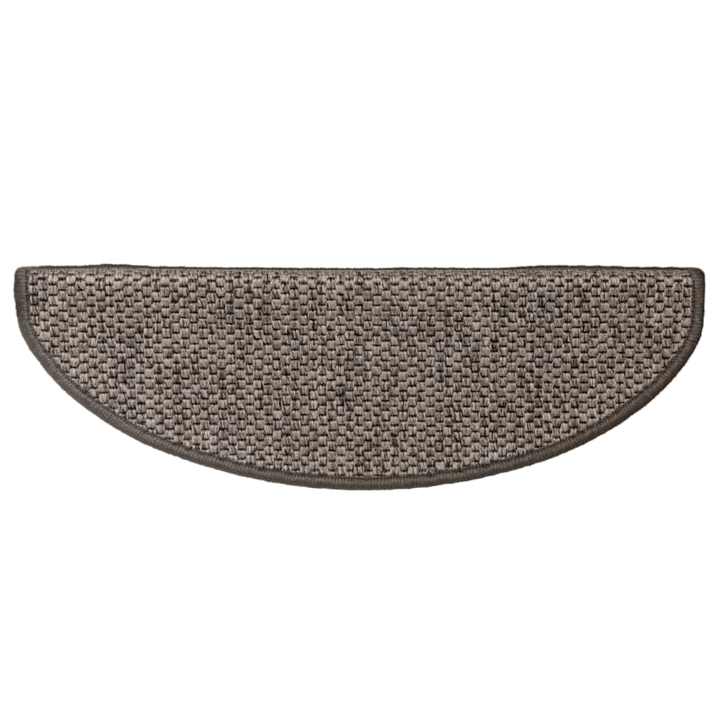 Selvklebende Trappematter Sisal 15 Stk 65X21X4 Cm Brun Beige