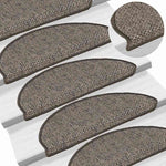 Selvklebende Trappematter Sisal 15 Stk 65X21X4 Cm Brun Beige