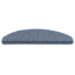 Selvklebende Trappematter Sisal-Utseende 15 Stk 65X21X4 Cm Blå