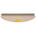 Selvklebende Trappematter Sisal 15 Stk 65X21X4 Cm Mørk Beige