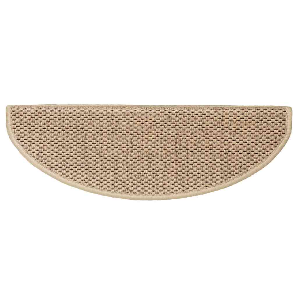 Selvklebende Trappematter Sisal-Utseende 15 Stk 65X21X4 Cm Sand