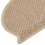 Selvklebende Trappematter Sisal-Utseende 15 Stk 65X21X4 Cm Sand