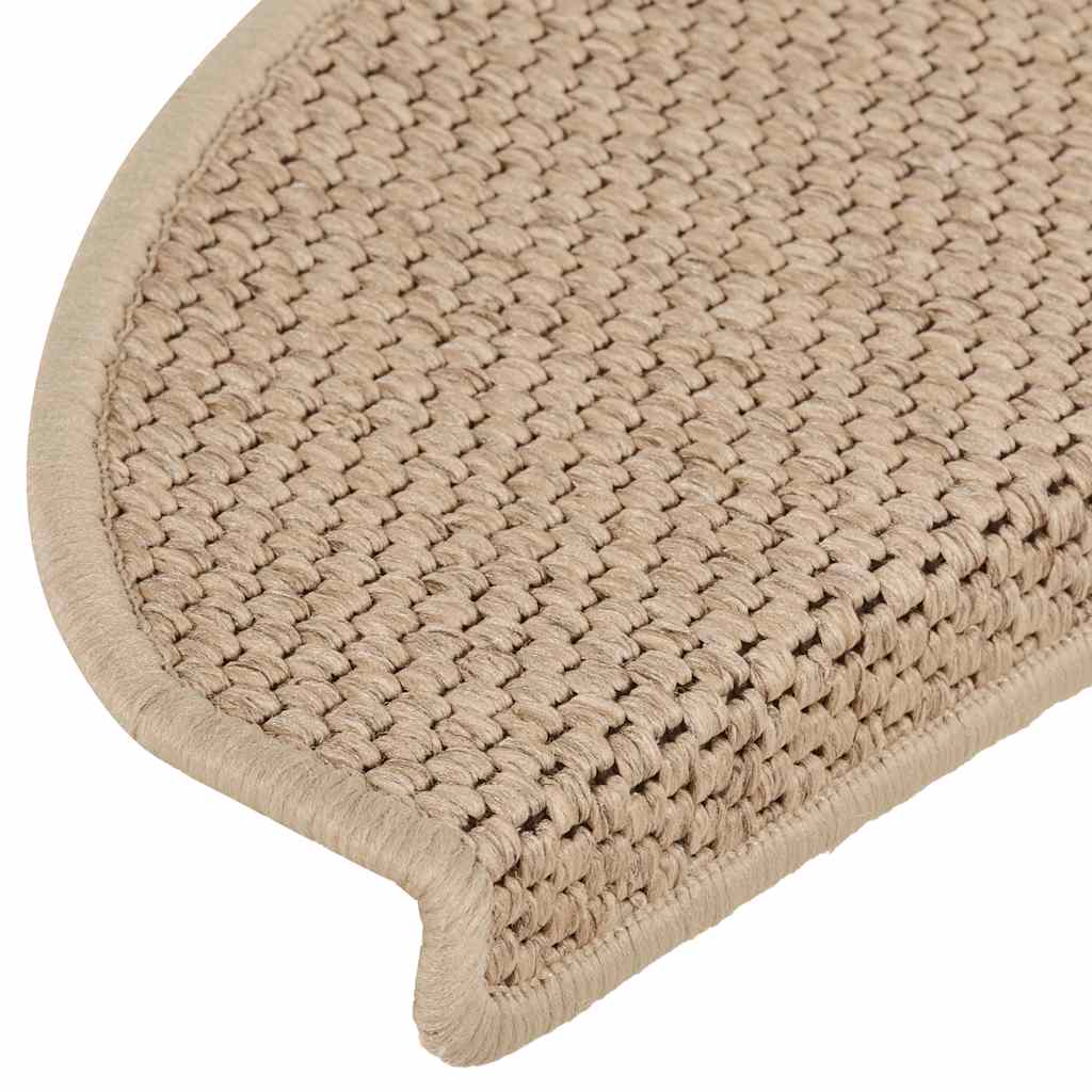 Selvklebende Trappematter Sisal-Utseende 15 Stk 65X21X4 Cm Sand