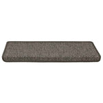 Selvklebende Trappematter Sisal 15 Stk 65X21X4 Cm Grå Og Beige