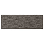 Selvklebende Trappematter Sisal 15 Stk 65X21X4 Cm Grå Og Beige