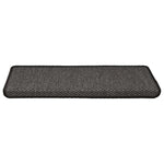 Selvklebende Trappematter Sisal 15 Stk 65X21X4 Cm Antrasitt