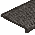 Selvklebende Trappematter Sisal 15 Stk 65X21X4 Cm Antrasitt