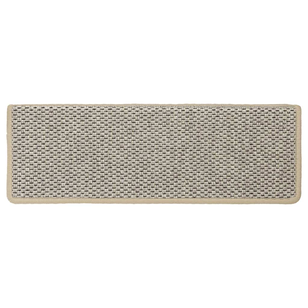 Selvklebende Trappematter Sisal 15 Stk 65X21X4 Cm Grønn