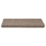 Selvklebende Trappematter Sisal 15 Stk 65X21X4 Cm Mørk Beige