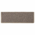 Selvklebende Trappematter Sisal 15 Stk 65X21X4 Cm Mørk Beige