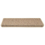 Selvklebende Trappematter Sisal-Utseende 15 Stk 65X21X4 Cm Sand