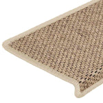 Selvklebende Trappematter Sisal-Utseende 15 Stk 65X21X4 Cm Sand