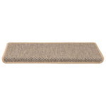 Selvklebende Trappematter Sisal-Utseende 15 Stk 65X21X4Cm Beige