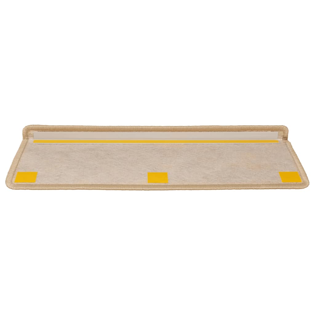 Selvklebende Trappematter Sisal-Utseende 15 Stk 65X21X4Cm Beige