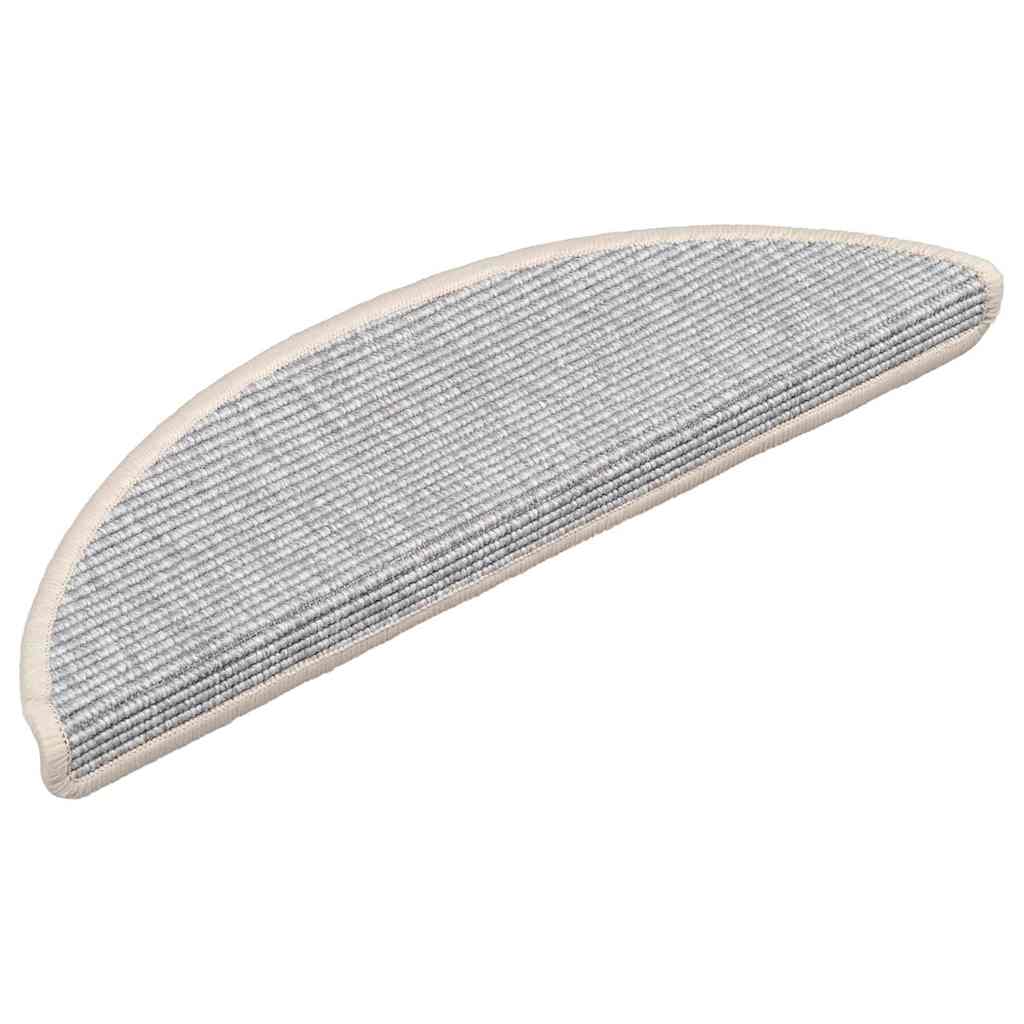 Selvklebende Trappematter 15 Stk 56X17X3 Cm Sølv