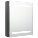 Led-Speilskap Til Bad Blank Grå 50X14X60 Cm