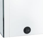 Led-Speilskap Til Bad Blank Hvit 50X14X60 Cm