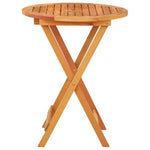 Sammenleggbart Hagebord Ø60X75 Cm Heltre Eukalyptus