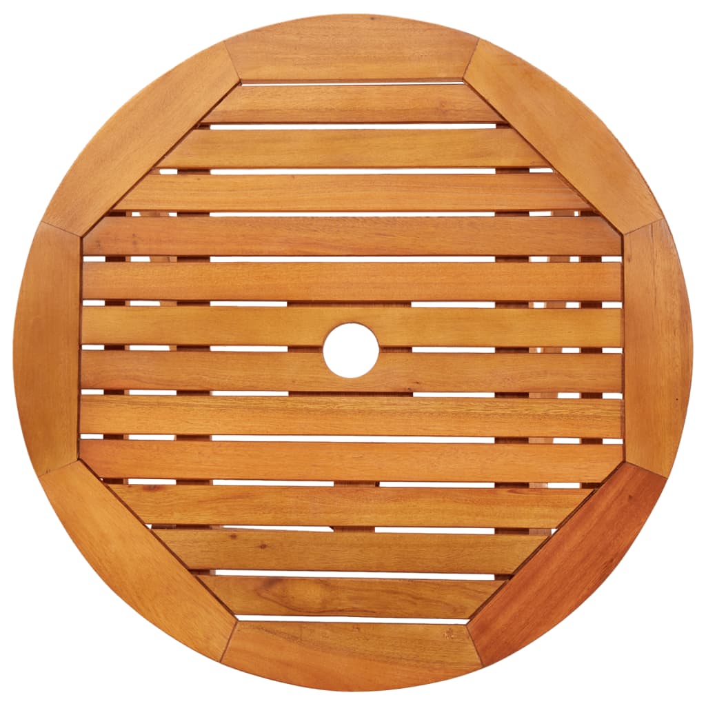 Sammenleggbart Hagebord Ø60X75 Cm Heltre Eukalyptus