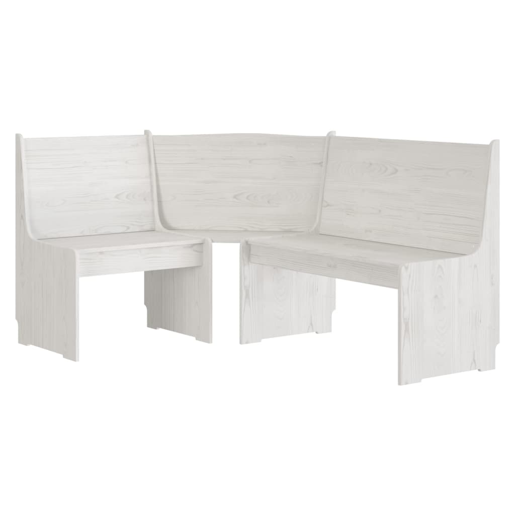 Hjørnebenk Reine 151 Cm Heltre Furu Hvit