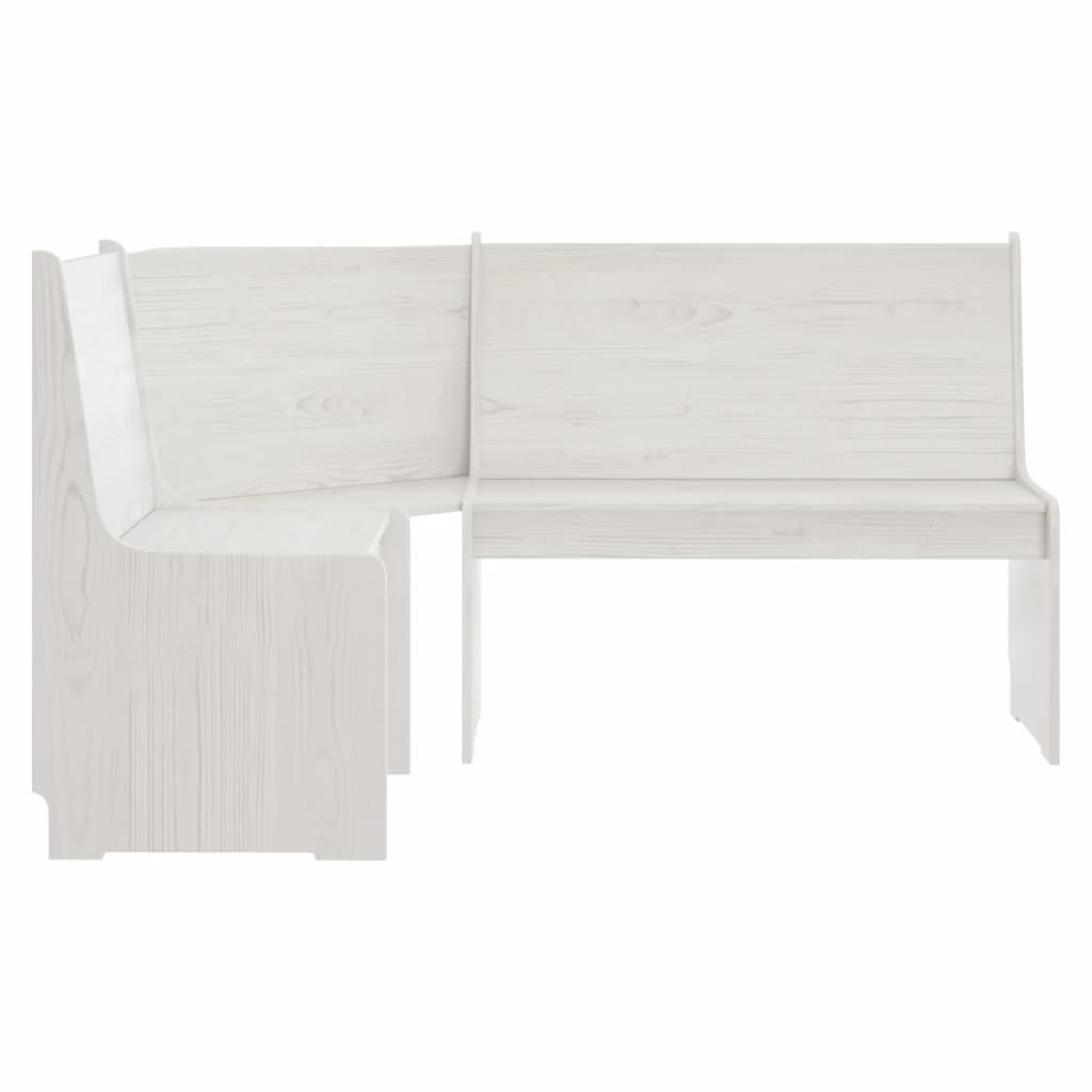 Hjørnebenk Reine 151 Cm Heltre Furu Hvit